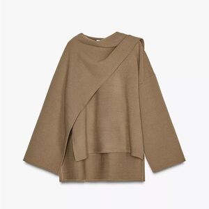 Zara Sweater with Scarf Overlay